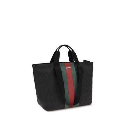 Gucci Black Web Tote Bag