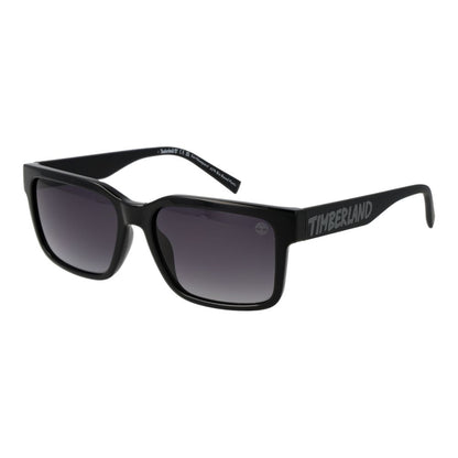 Timberland Unisex Sunglasses – Black Stainless Steel Frame, Grey Gradient Lenses