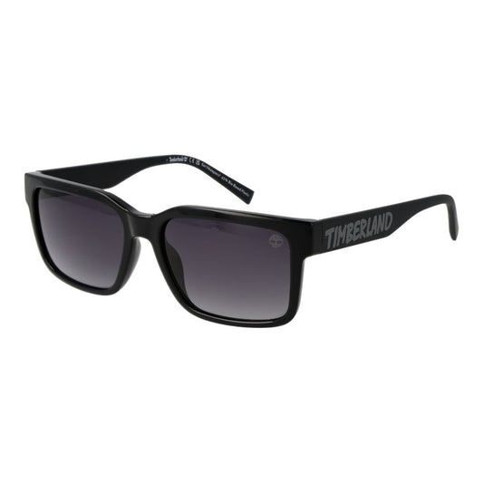 Timberland Unisex Sunglasses – Black Stainless Steel Frame, Grey Gradient Lenses