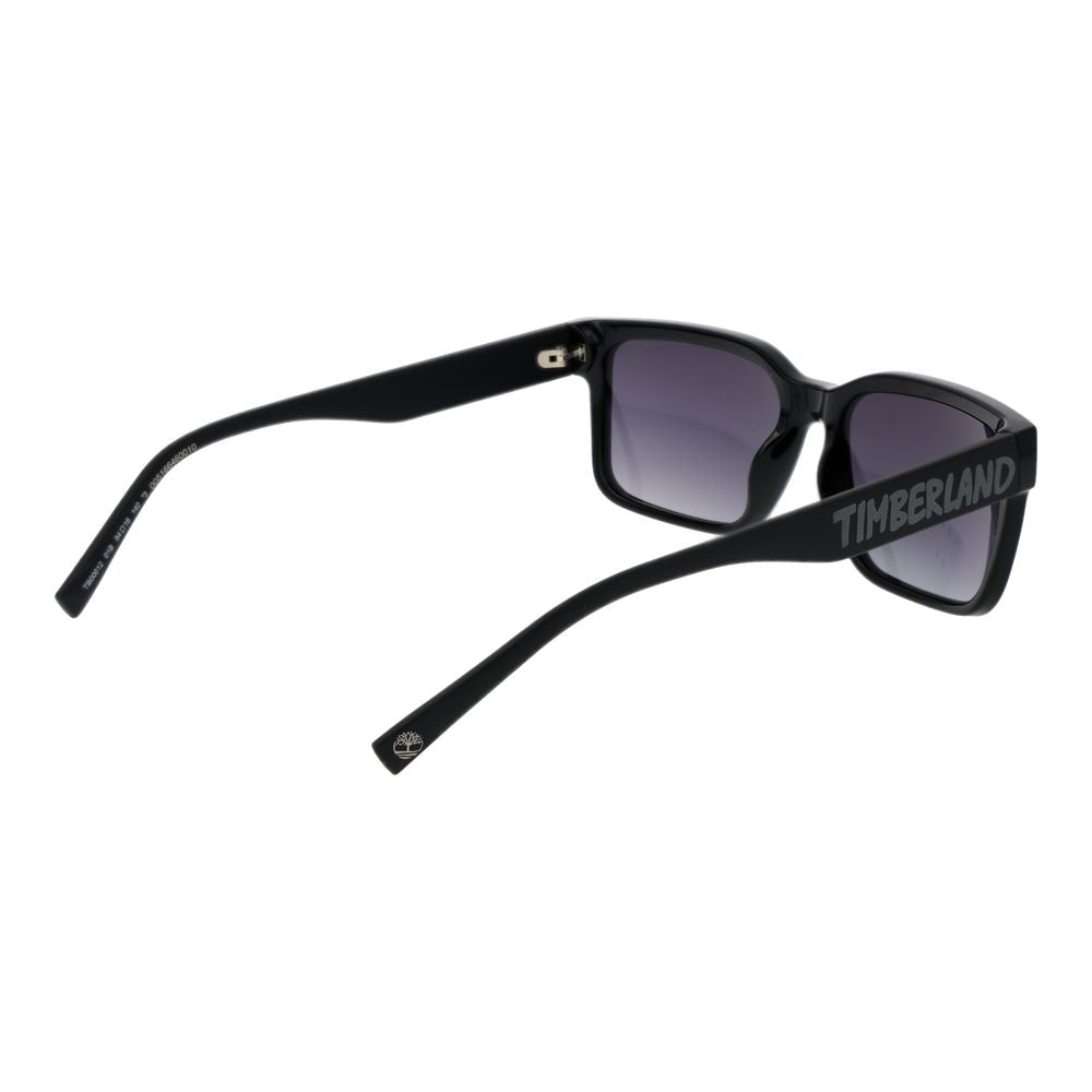 Timberland Unisex Sunglasses – Black Stainless Steel Frame, Grey Gradient Lenses
