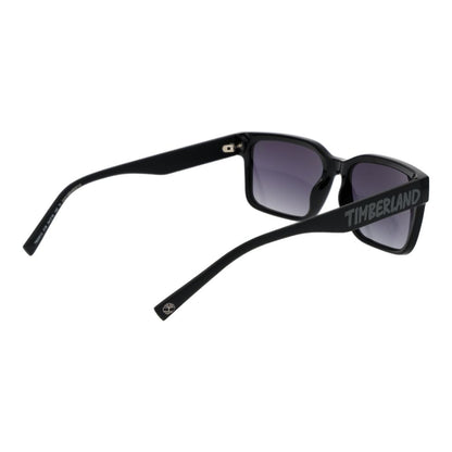 Timberland Unisex Sunglasses – Black Stainless Steel Frame, Grey Gradient Lenses