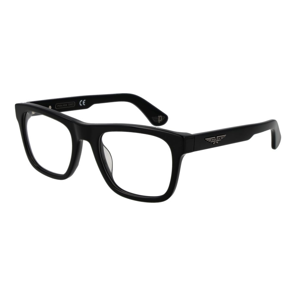 Police Men’s Optical Glasses – Black Square Frame, 52mm