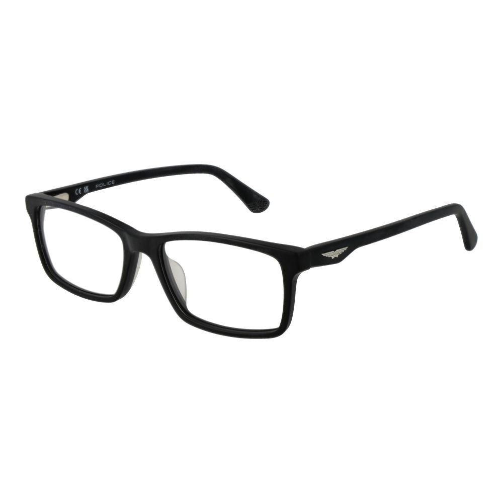 Police Men's Optical Glasses – Black Full-Rim Frame, 54mm