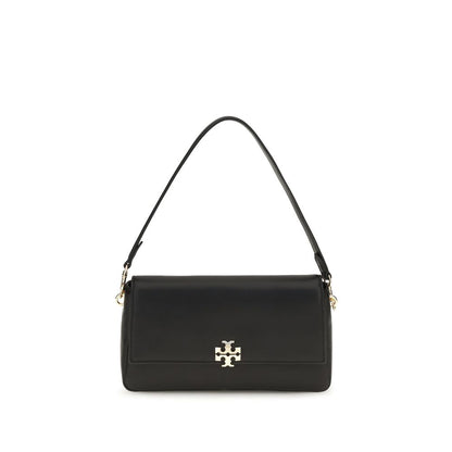 Tory Burch Black Calf Leather Bos Taurus Charlie Shoulder Bag