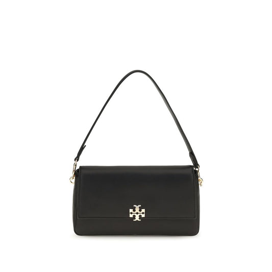 Tory Burch Black Calf Leather Bos Taurus Charlie Shoulder Bag