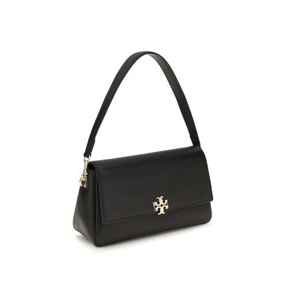 Tory Burch Black Calf Leather Bos Taurus Charlie Shoulder Bag