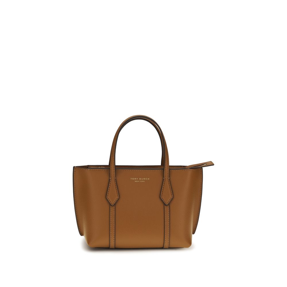 Tory Burch Brown Calf Leather Bos Taurus Shoulder Bag - Mini Perry Tote Bag