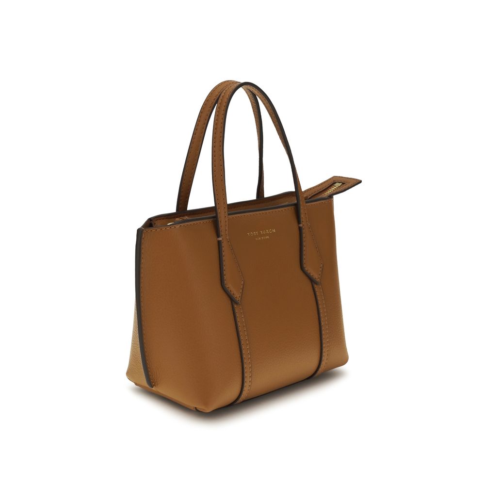 Tory Burch Brown Calf Leather Bos Taurus Shoulder Bag - Mini Perry Tote Bag