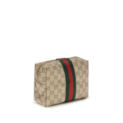 Gucci Beige Beauty Case GG Bag