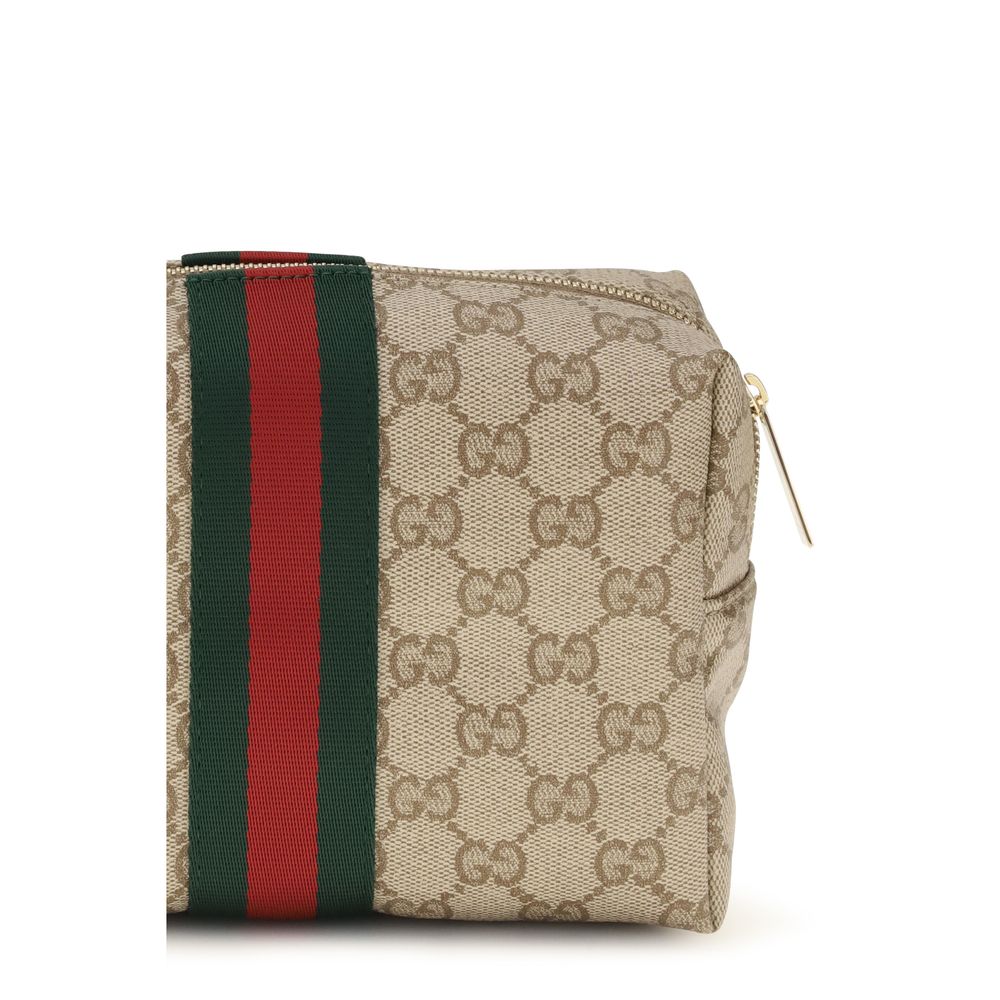 Gucci Beige Beauty Case GG Bag