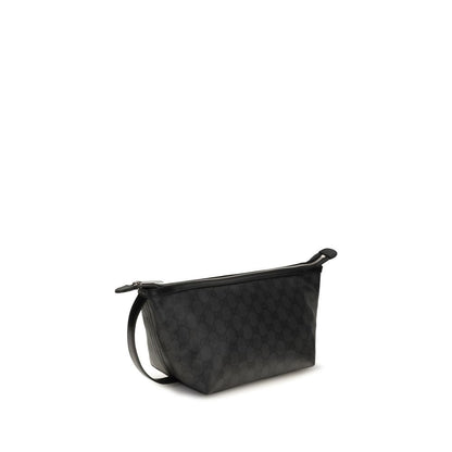Gucci Black GG Canvas Essence Small Toiletry Bag