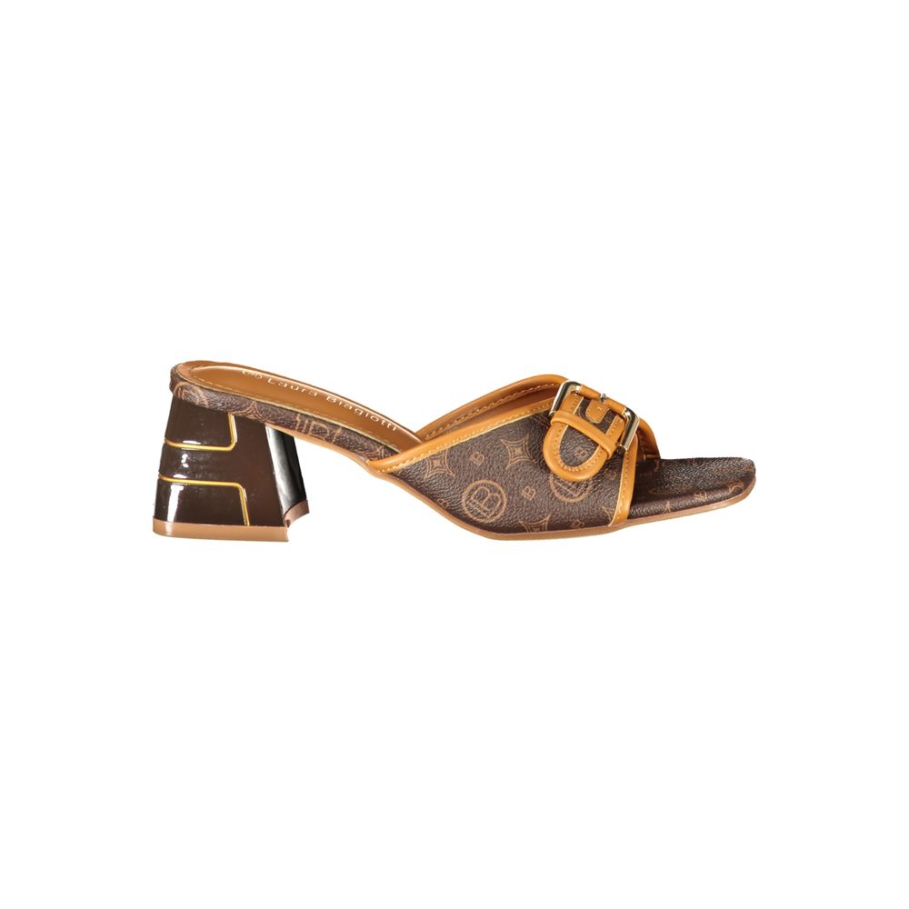 Laura Biagiotti Roma Brown Polyurethane Women Sandal
