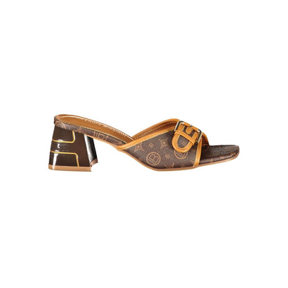 Laura Biagiotti Roma Brown Polyurethane Women Sandal