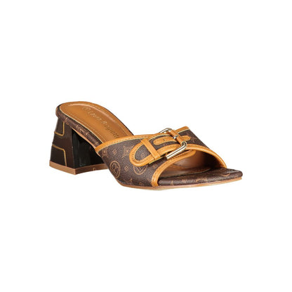 Laura Biagiotti Roma Brown Polyurethane Women Sandal