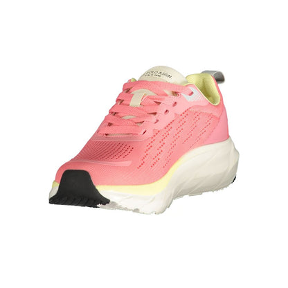 U.S. POLO ASSN. Pink Polyurethane Women's Sneakers