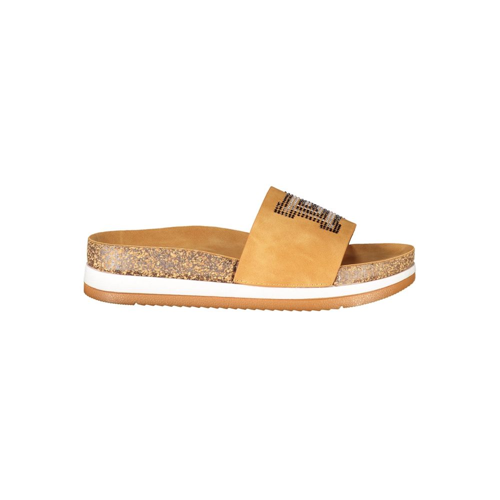 Laura Biagiotti Roma Brown Polyethylene Slippers