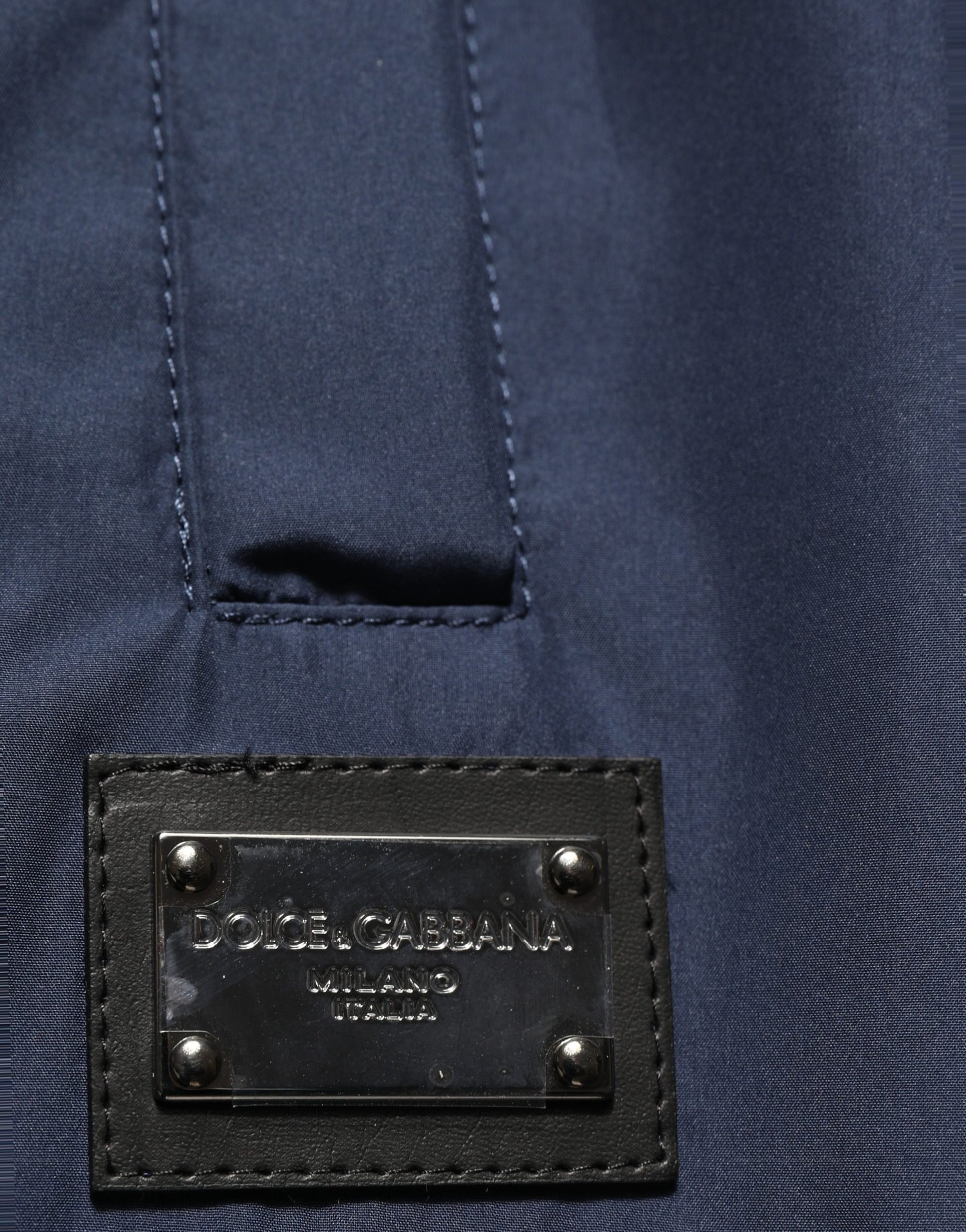Dolce & Gabbana Dark Blue Polyester Jogger Sweatpants