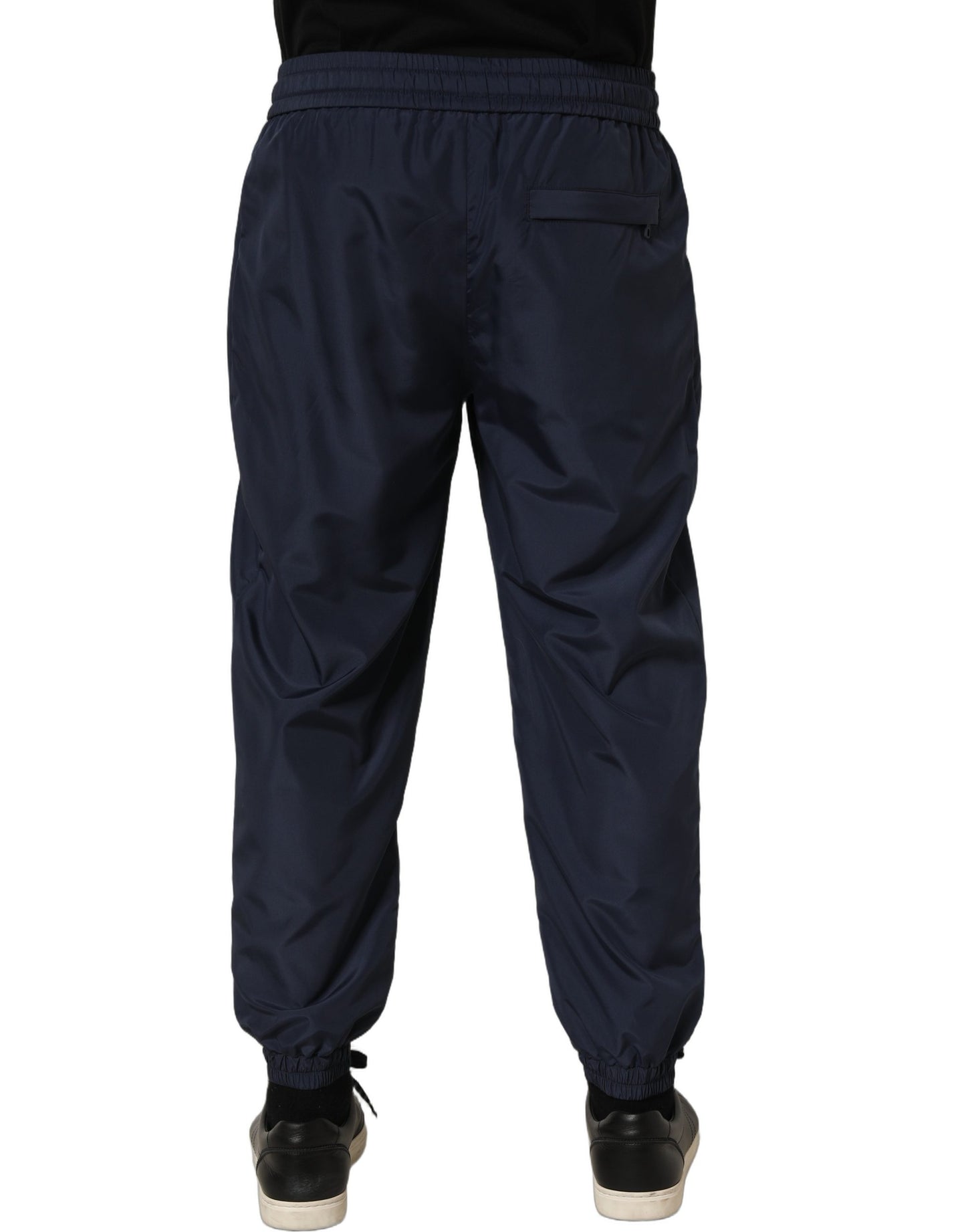 Dolce & Gabbana Dark Blue Polyester Jogger Sweatpants