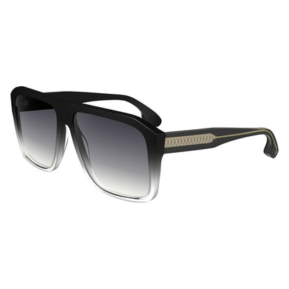 Victoria Beckham Women’s Sunglasses – Black Browline Frame, Grey Gradient Lenses