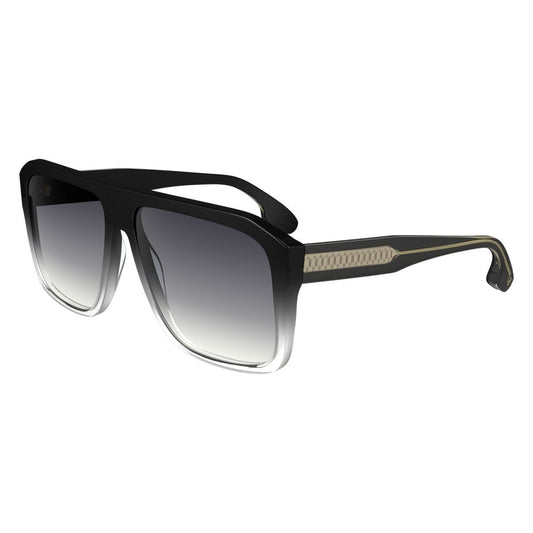Victoria Beckham Women’s Sunglasses – Black Browline Frame, Grey Gradient Lenses