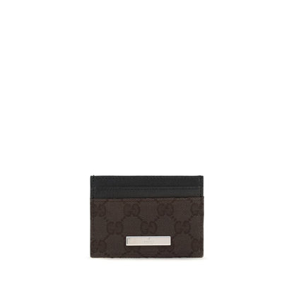 Gucci Dark Brown GG Card Case Wallet