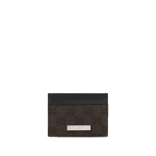 Gucci Dark Brown GG Card Case Wallet