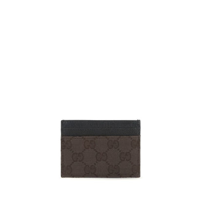 Gucci Dark Brown GG Card Case Wallet