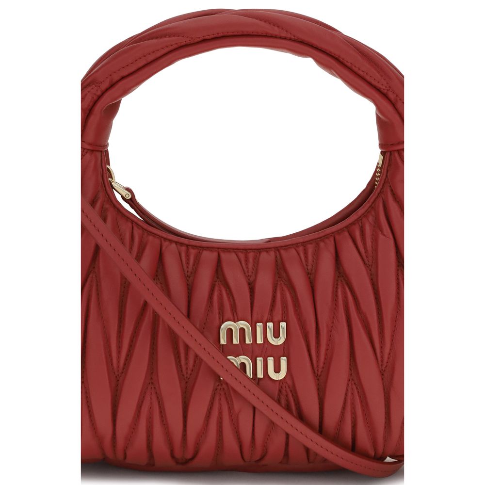 Miu Miu Wandler Hobo Calf Leather Shoulder Bag