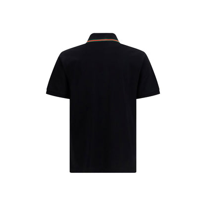 Gucci Black Cotton Piqué Polo Shirt