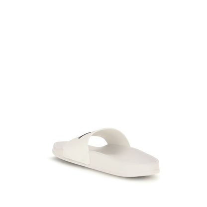 Fred Perry White Rubber Sandals for Men