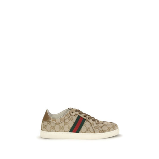 Gucci Beige Stretch GG Sneakers