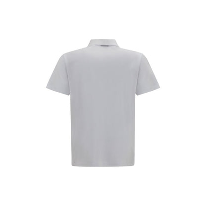 Gucci White Cotton Polo Shirt with Web