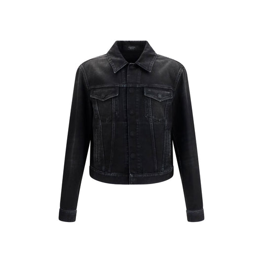 Gucci Washed Daak Grey/Charcoal Structured Trucker Denim Jacket