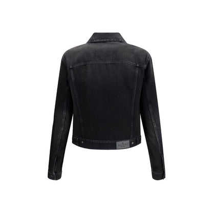 Gucci Washed Daak Grey/Charcoal Structured Trucker Denim Jacket
