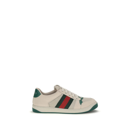 Gucci Beige Screener Low Top Sneakers