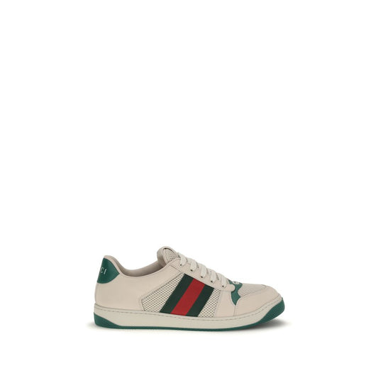Gucci Beige Screener Low Top Sneakers
