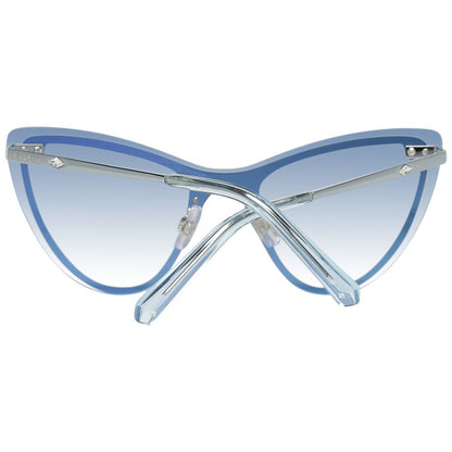 Swarovski Women’s Sunglasses – Blue Metal Frame, Blue Gradient Lenses