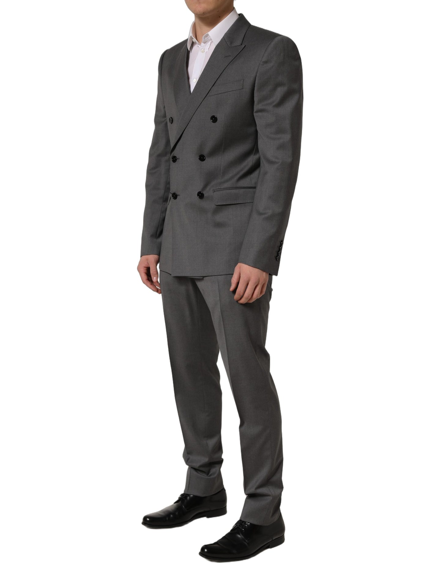 Dolce & Gabbana Gray MARTINI Slim Fit Formal 2-Piece Men Suit