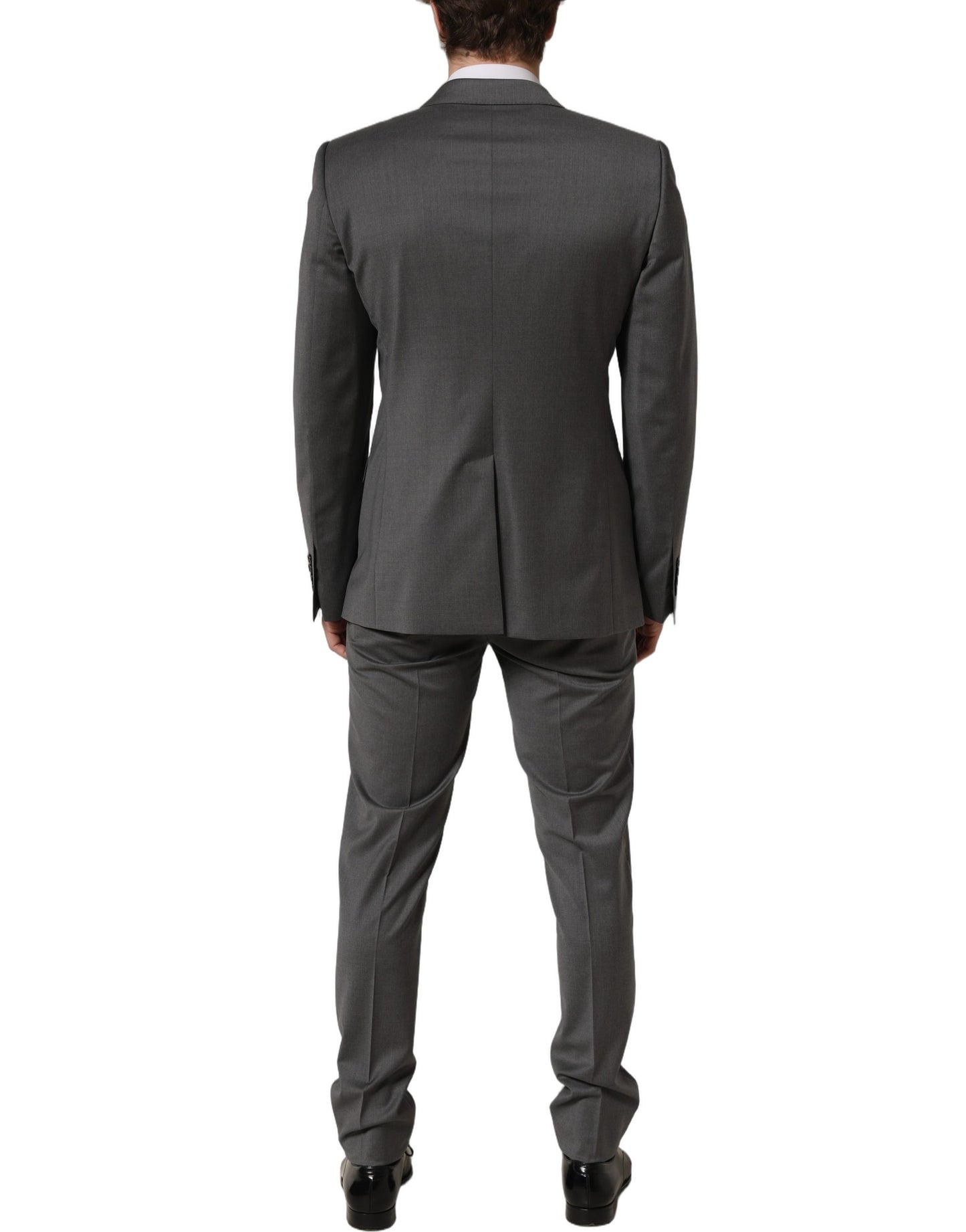 Dolce & Gabbana Gray MARTINI Slim Fit Formal 2-Piece Men Suit