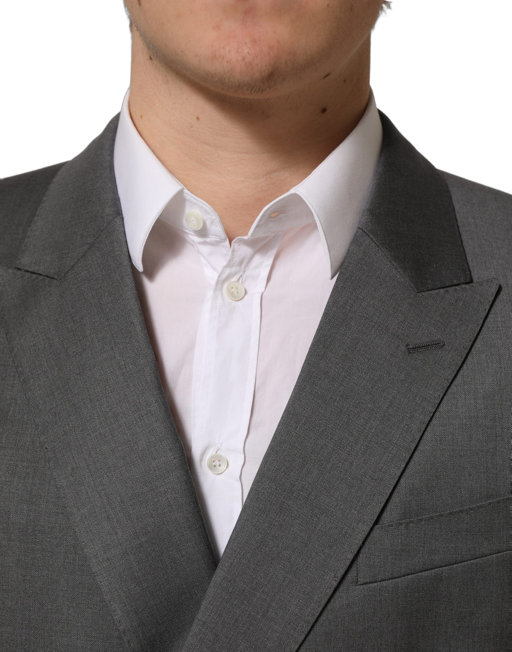 Dolce & Gabbana Gray MARTINI Slim Fit Formal 2-Piece Men Suit