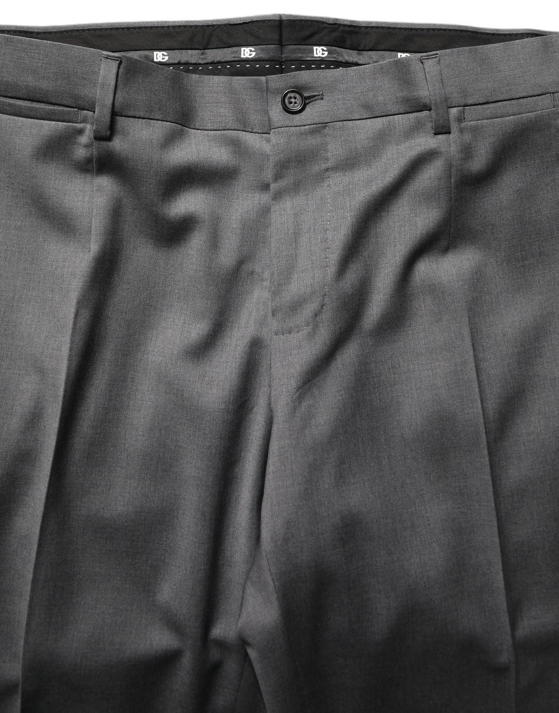Dolce & Gabbana Gray MARTINI Slim Fit Formal 2-Piece Men Suit