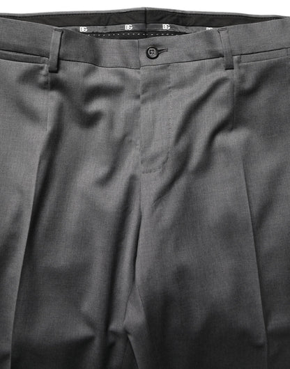 Dolce & Gabbana Gray MARTINI Slim Fit Formal 2-Piece Men Suit