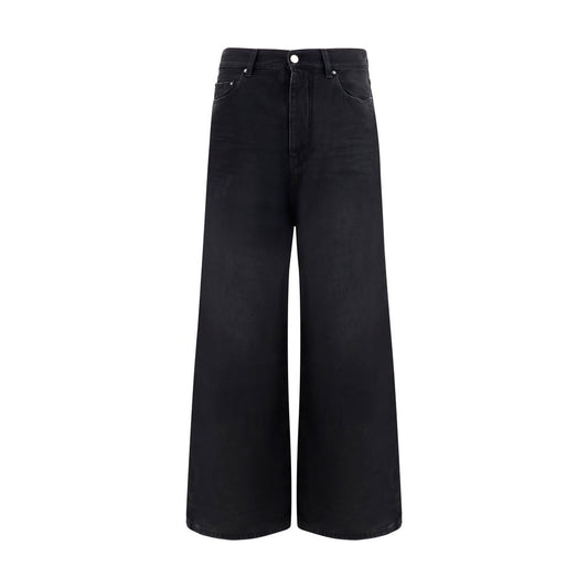 Amiri Black Cotton Wide-Leg Jeans Denim