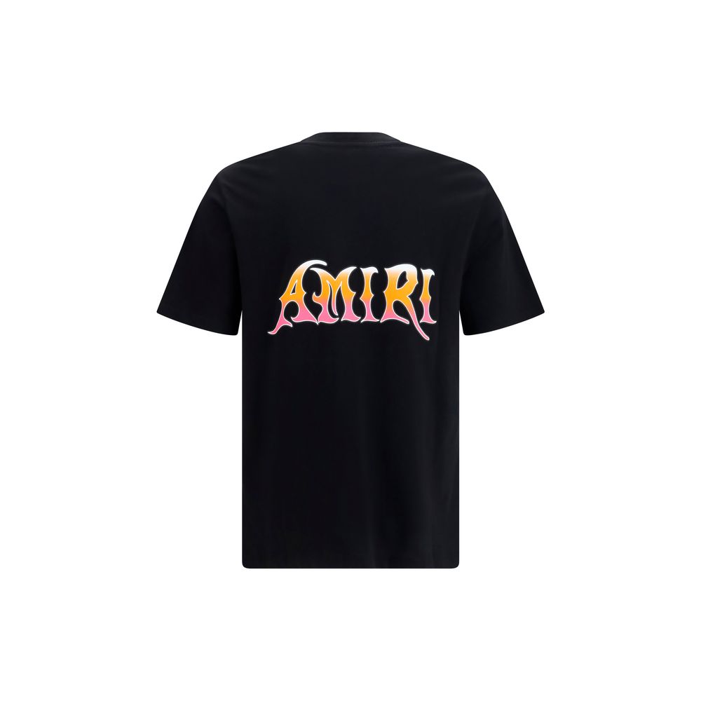 Amiri Black Cotton Logo T-Shirt