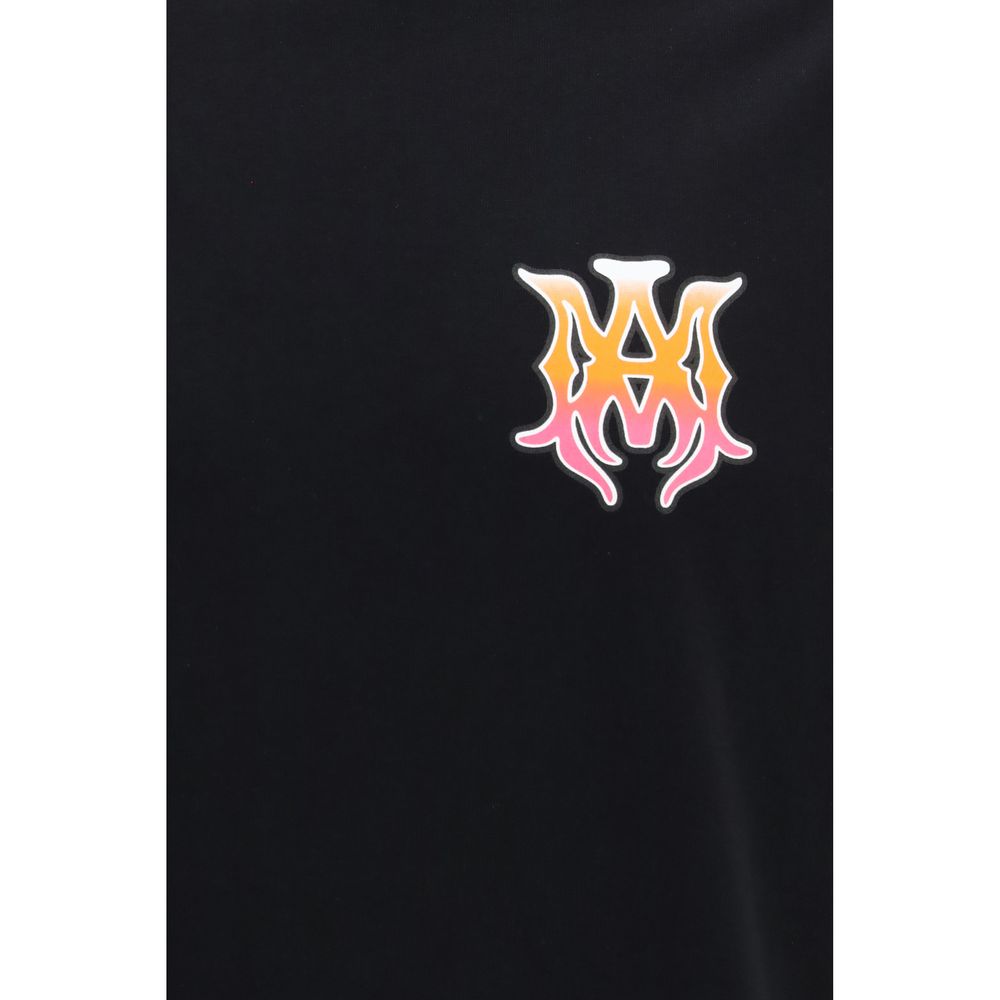 Amiri Black Cotton Logo T-Shirt