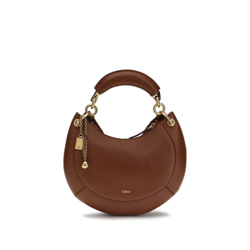 Chloé Brown Calf Leather Banan Hobo Shoulder Bag