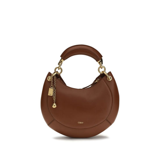 Chloé Brown Calf Leather Banan Hobo Shoulder Bag