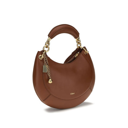 Chloé Brown Calf Leather Banan Hobo Shoulder Bag