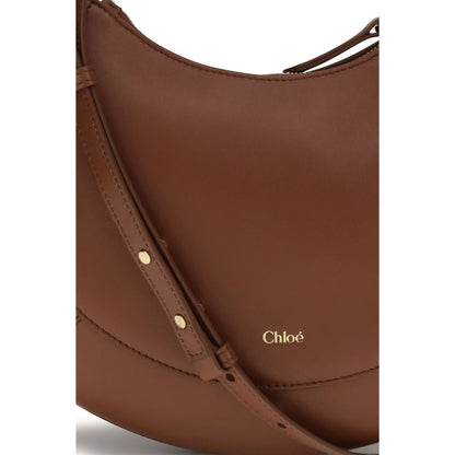 Chloé Brown Calf Leather Banan Hobo Shoulder Bag