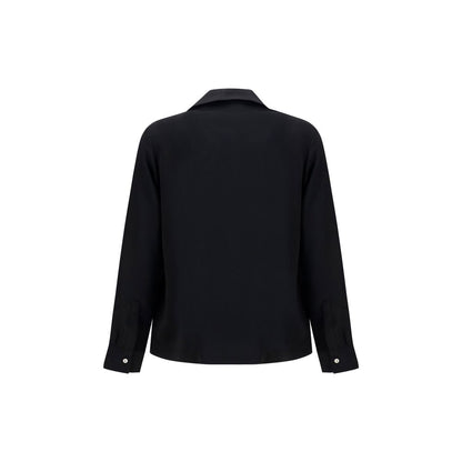 Amiri Black Polyester Rounded Pocket Shirt